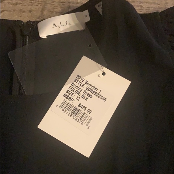 ALC Brinley Short Sleeve Dress in Black. - Picture 11 of 11